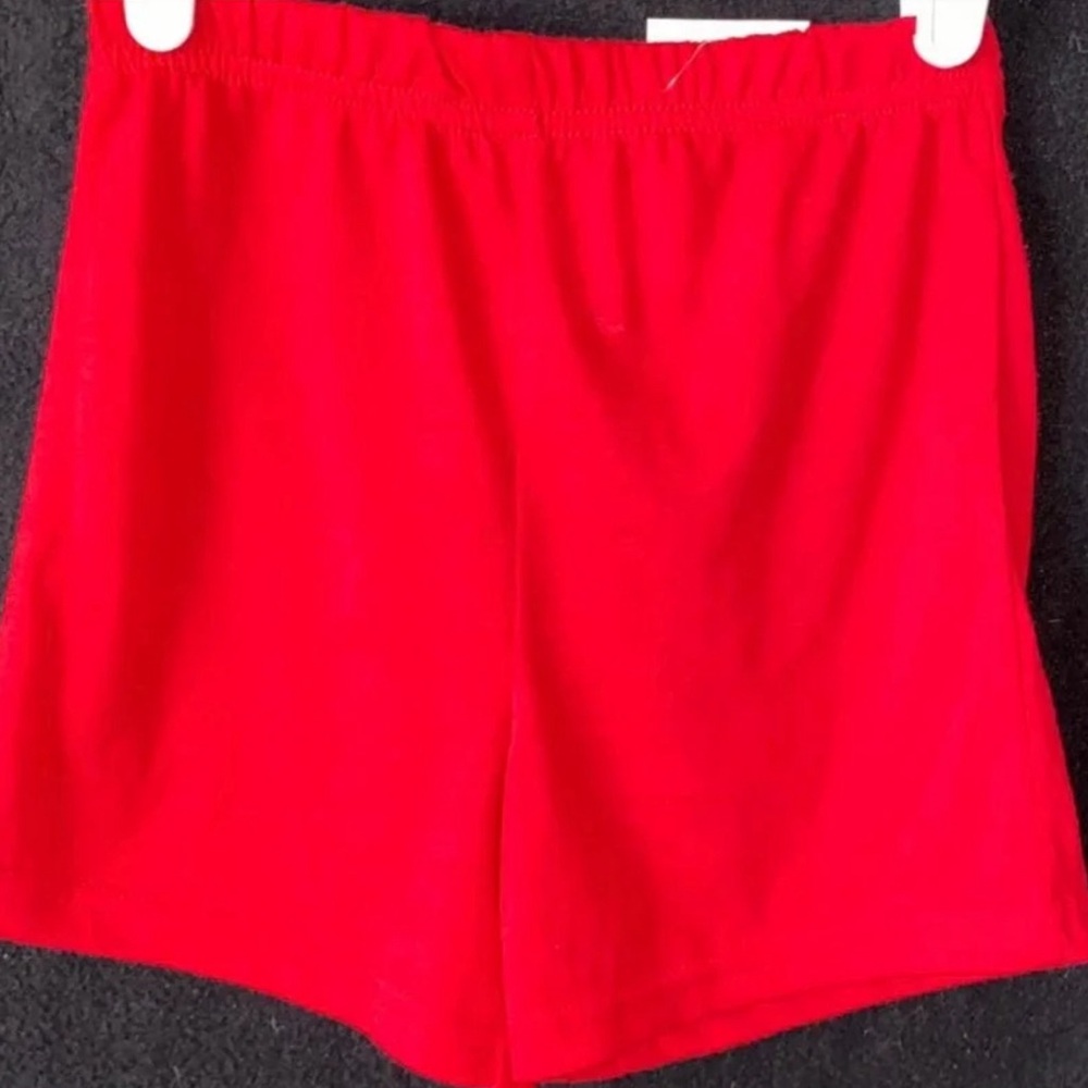 💞 New Toddler Boys Size 4T Red Knit Shorts